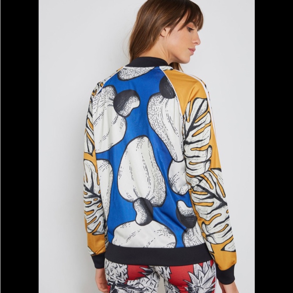 Adidas THE FARM RIO SUPERSTAR Jacket Track Sweat Shirt firebird Women NWT XXS